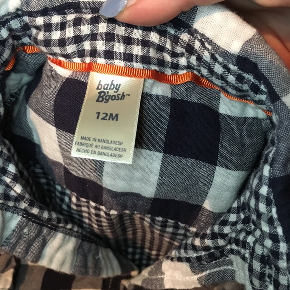 Baby Bgosh Infant Plaid Shirt | 12M | VGUC - Picture 4 of 4